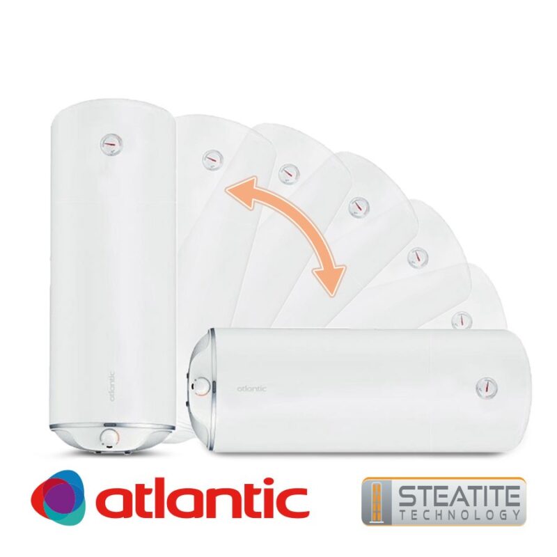 Бойлер 80 литра Atlantic Steatite Slim, мултипозиционен цена - Бойлери | BGR Group