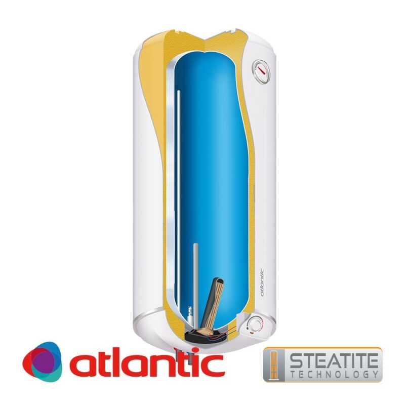 Бойлер 80 литра Atlantic Steatite Slim, мултипозиционен цена - Бойлери | BGR Group