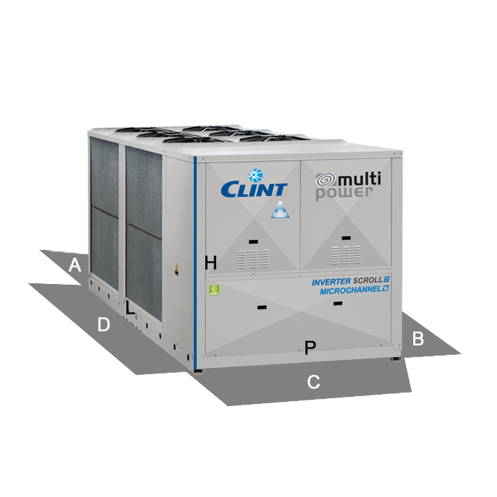 Air-cooled chillers CLINT CHA/K/A/WP 726-P ÷ 24012-P