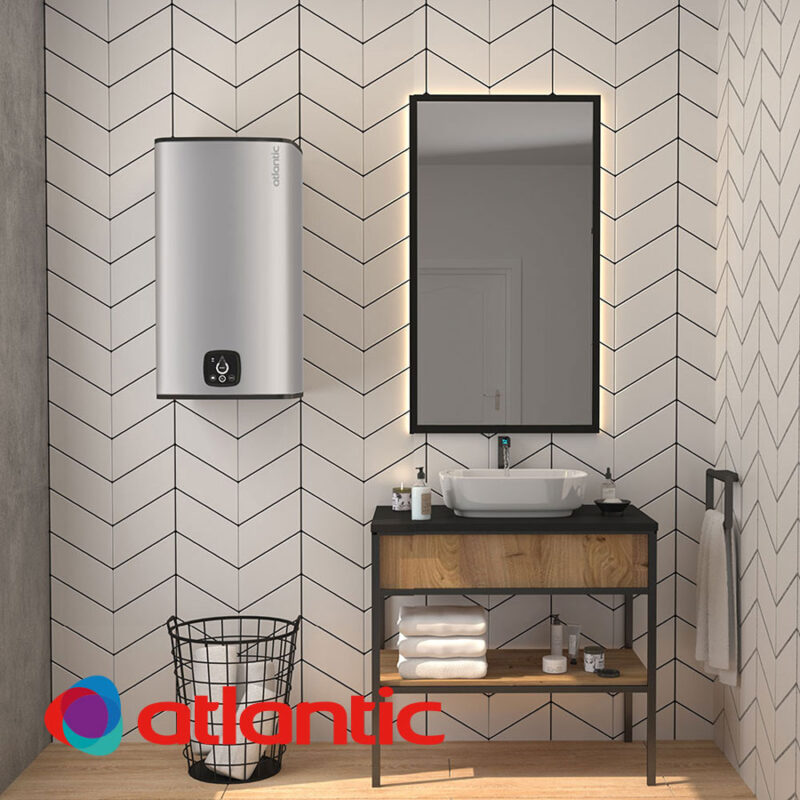 Електрически бойлер Atlantic CUBE Silver Steatite Wi-Fi, 150 литра цена - Бойлери | BGR Group
