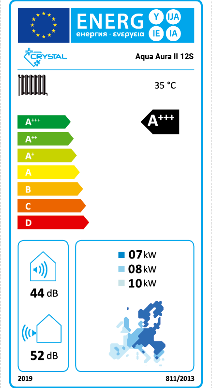 Инверторна термопомпа въздух-вода Crystal Aqua Aura II 12S, 12 kW цена - Термопомпи | BGR Group
