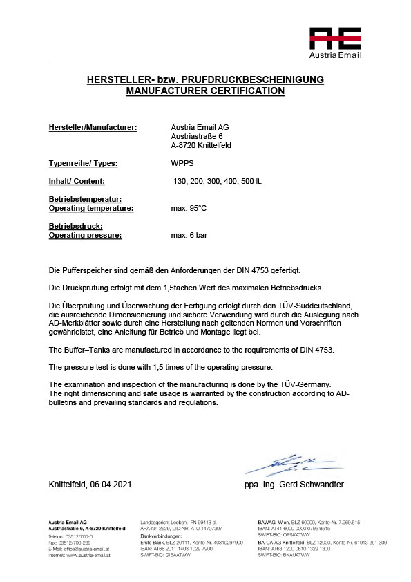 WPPS CERTIFICATE