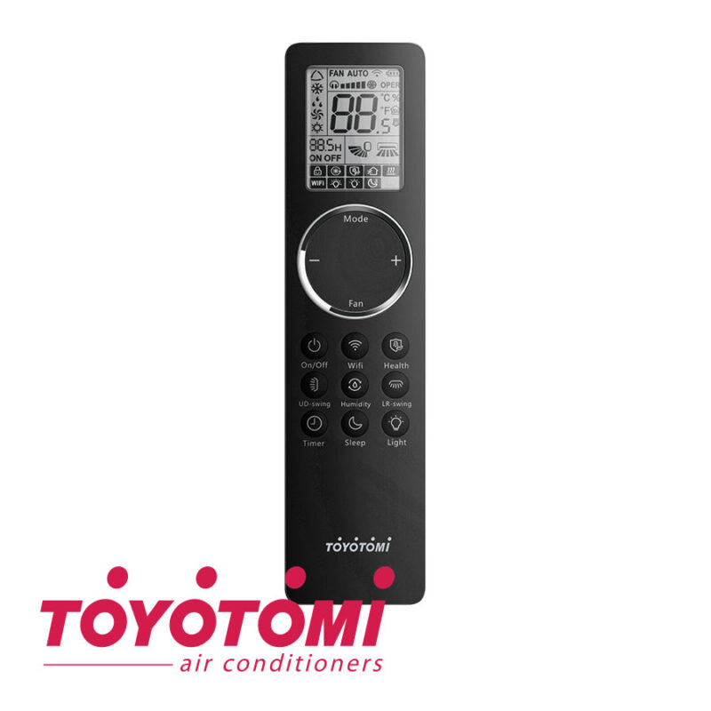 Първият климатик с изкуствен интелект TOYOTOMI ERAI Black Velvet CTN/CTG-328B цена - Климатици за високостенен монтаж | BGR Group