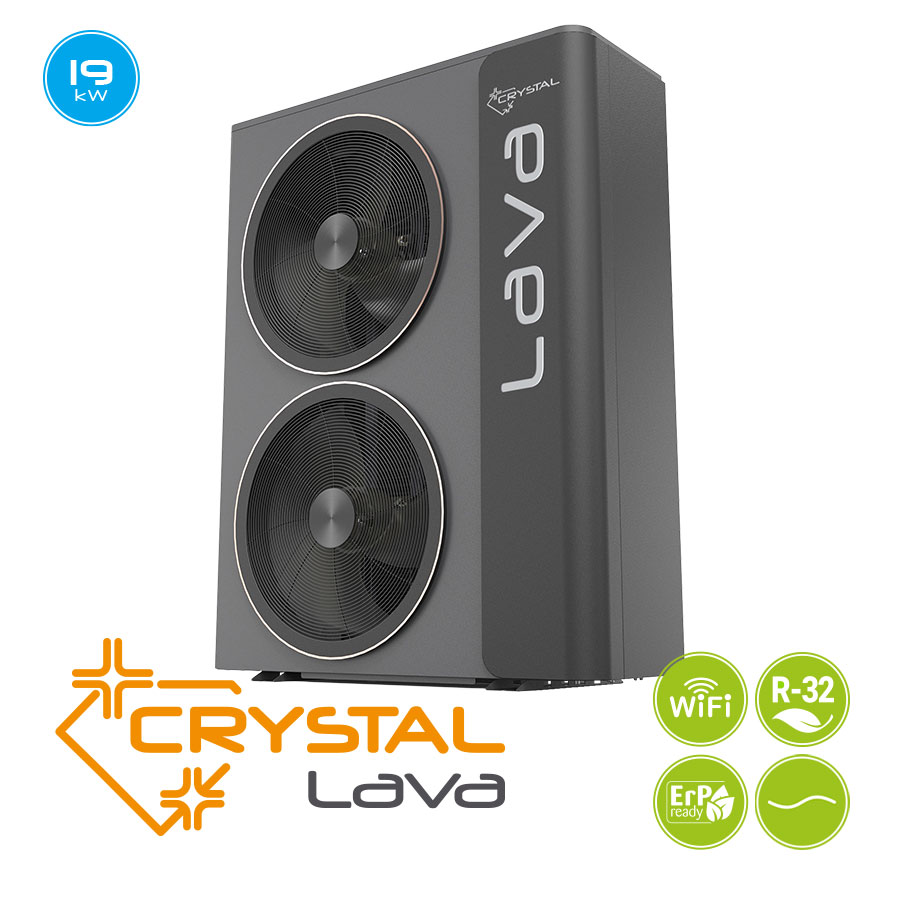 Термопомпа въздух-вода, моноблок Crystal LAVA, LAVA-19AM цена - Термопомпи | BGR Group