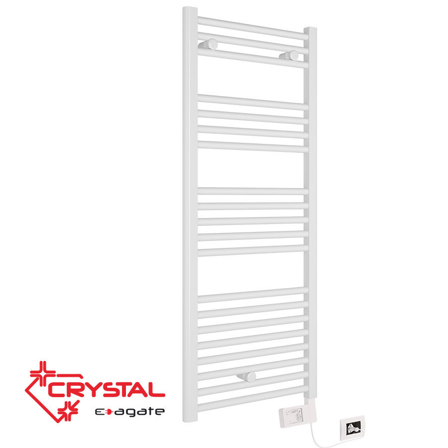 Electric towel warmer Crystal E-AGATE WHITE 500 W, white, 1200 X 500 mm цена - Bathroom heating | BGR Group