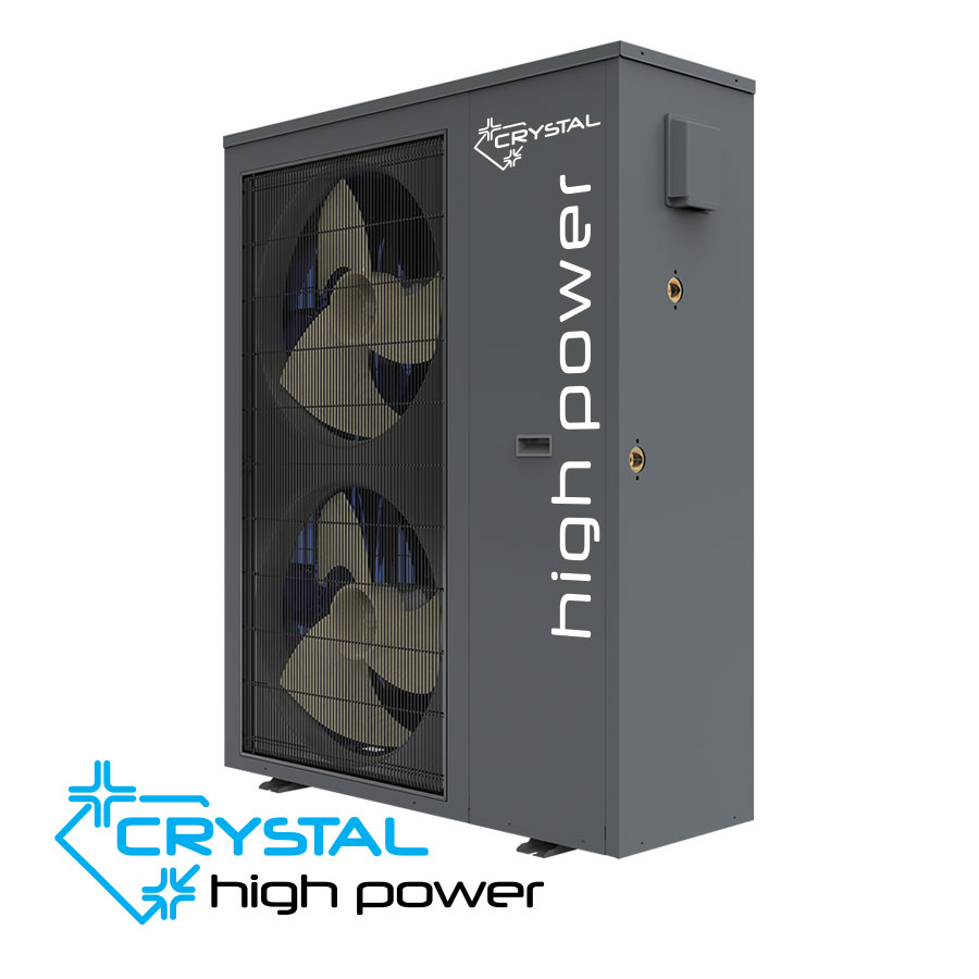 Инверторна термопомпа Crystal 30kW High-Power PEVH-30V4DA моноблок цена - Термопомпи | BGR Group
