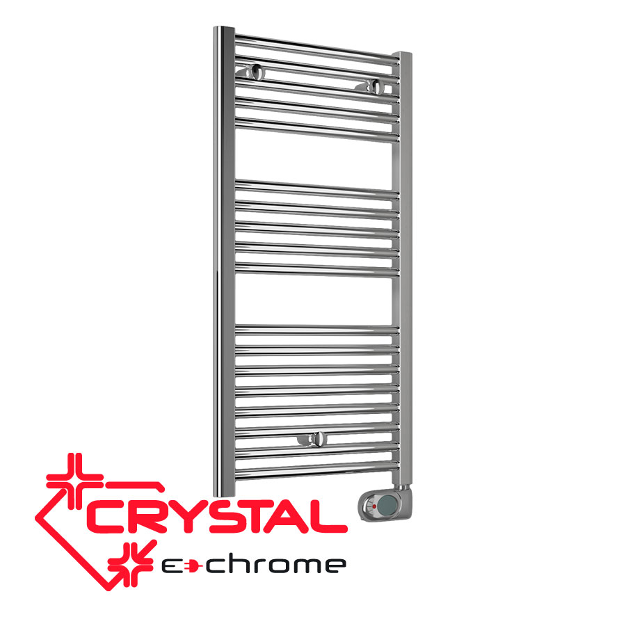 Купи онлайн Electric towel rail Crystal E-CHROME 300 W, 920x480 mm на цена 265.36 € Electric towel rail Crystal E-CHROME 300 W, 920x480 mm цена - Bathroom heating | BGR Group
