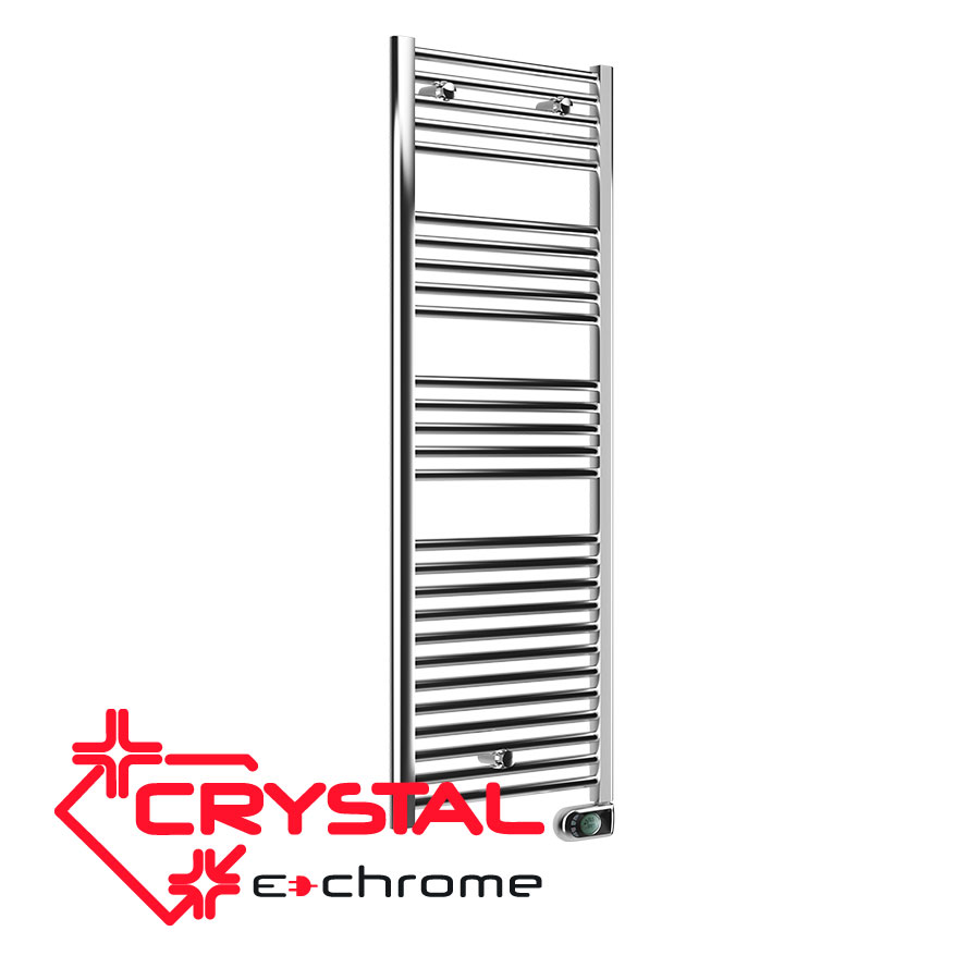 Electric towel rail Crystal E-CHROME 450 W, 1375x480 mm цена - Bathroom heating | BGR Group