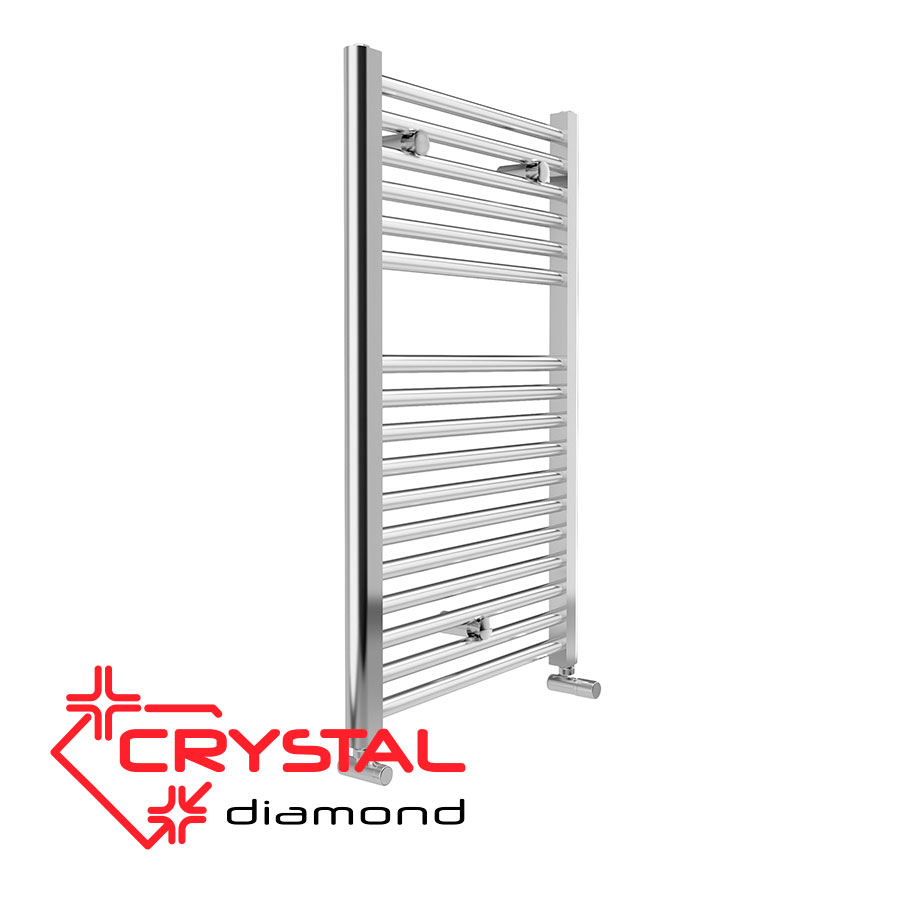 Водна лира за баня Crystal DIAMOND STRAIGHT CHROME, цвят хром.