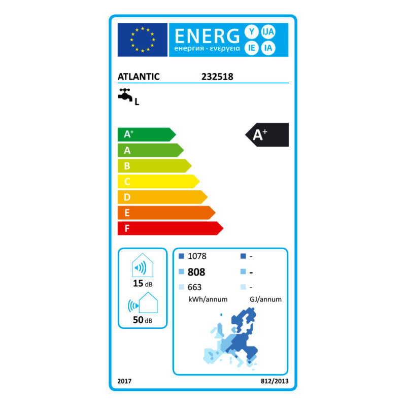 Thermodynamic water heater Atlantic Calypso Split Inverter 150 liters цена - Water heaters | BGR Group