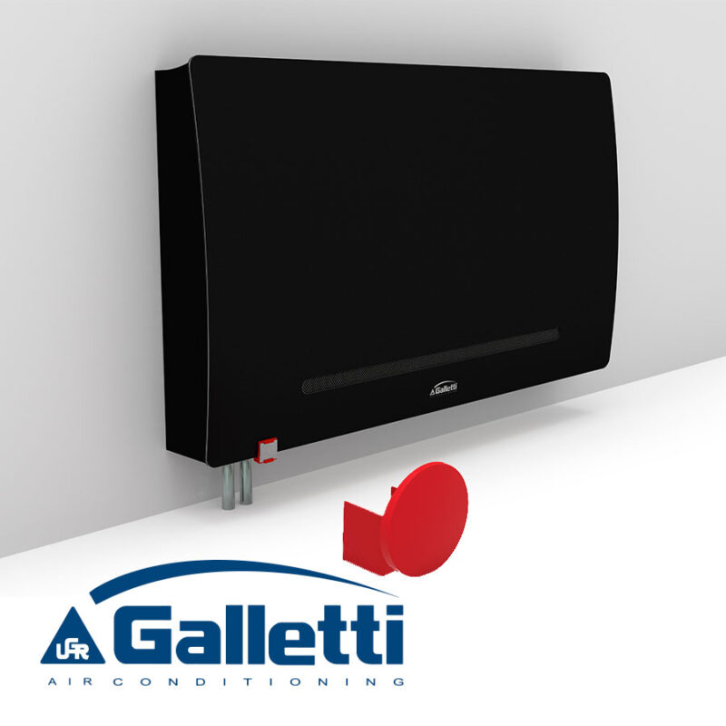 Вентилаторен конвектор Galletti AU 30 KIL + управление EVO-D, ЧЕРЕН цена - Водни вентилаторни конвектори за отопление и охлаждане | BGR Group