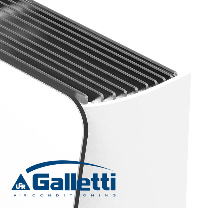 Вентилаторен конвектор Galletti AU 20 WIL + управление EVO-D, БЯЛ цена - Водни вентилаторни конвектори за отопление и охлаждане | BGR Group