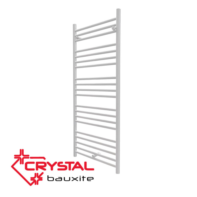 Aluminum hydraulic towel rail for bath Crystal BAUXITE, white glanz, 1034 W, 500x1400 mm цена - Bathroom heating | BGR Group
