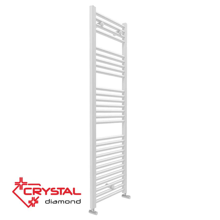 Купи онлайн Водна лира за баня Crystal Diamond Straight White 611 W, бяла, 1420x450 mm на цена 76.18 € Водна лира за баня Crystal Diamond Straight White 611 W, бяла, 1420x450 mm цена - Отопление за баня | BGR Group