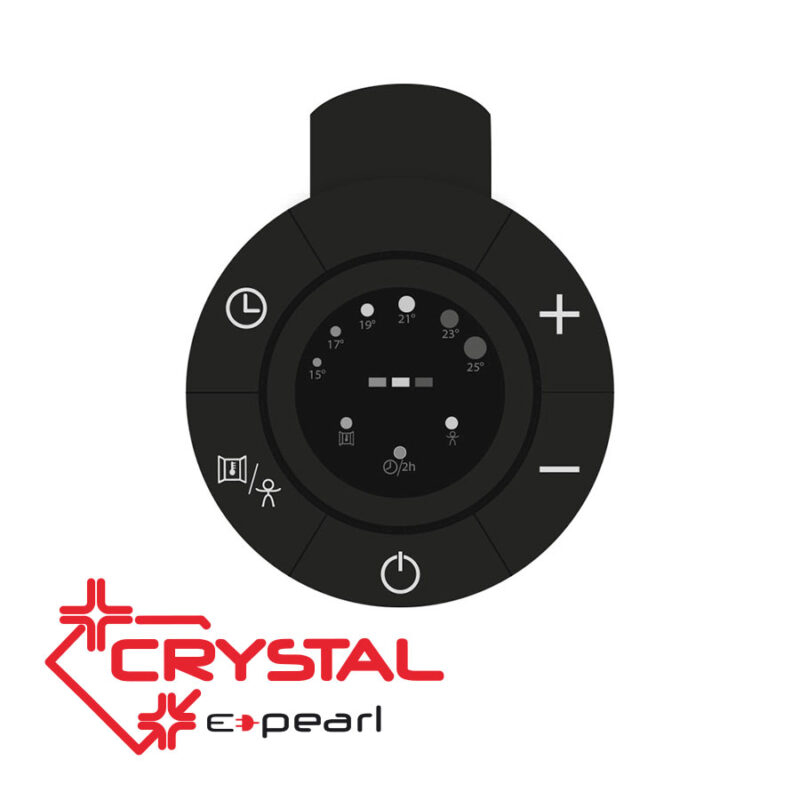 Electric towel warmer Crystal E-PEARL 300 W, black matte, 840 X 500 mm цена - Bathroom heating | BGR Group