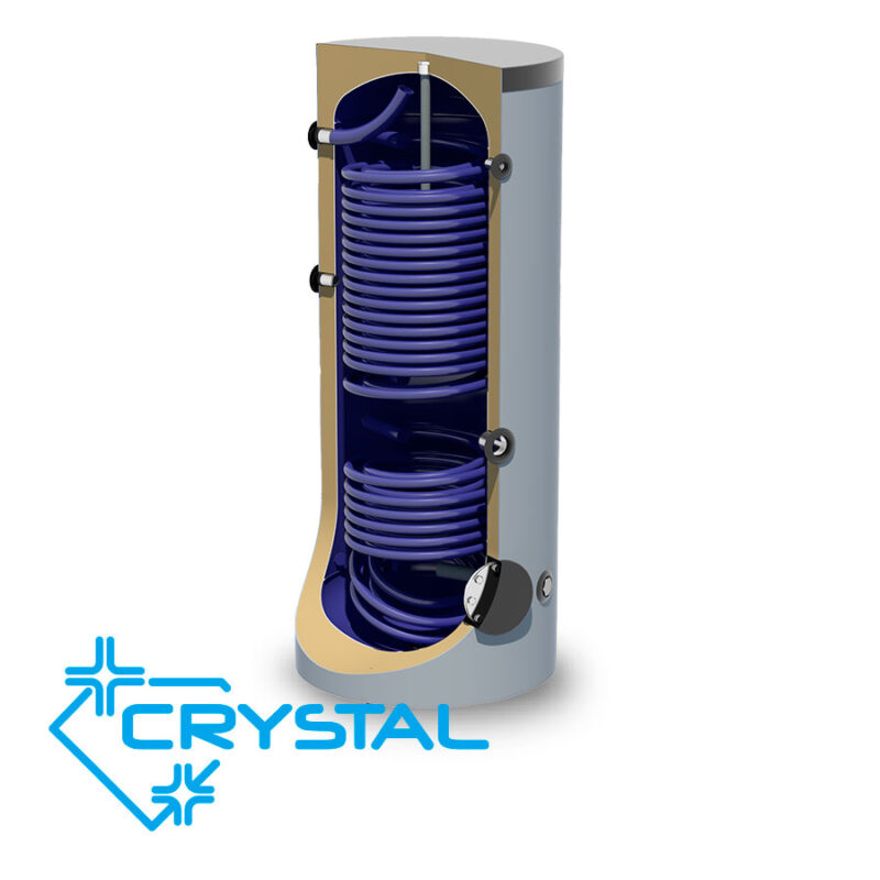 Комбиниран бойлер Crystal 200 L, с 2 увеличени топлообменника цена - Бойлери | BGR Group