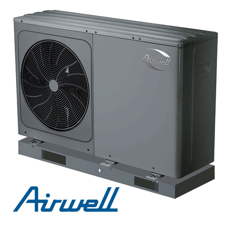 High-temperature air-to-water heat pump Airwell Wellea M, 16 kW, monoblock, three-phase, refrigerant R290. цена - Heat pumps | BGR Group