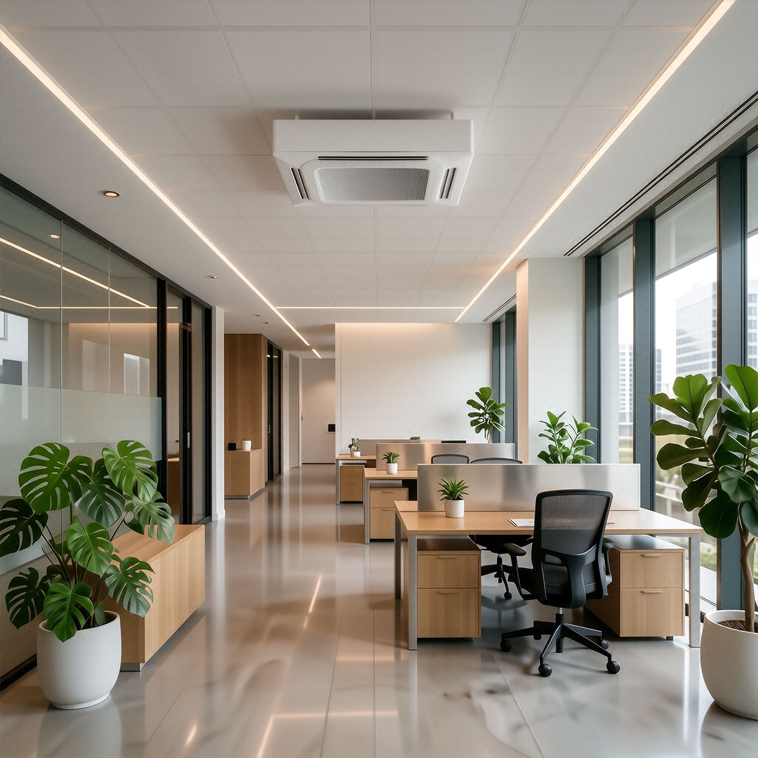 How to plan air conditioning when renovating or renovating an office, shop or showroom?